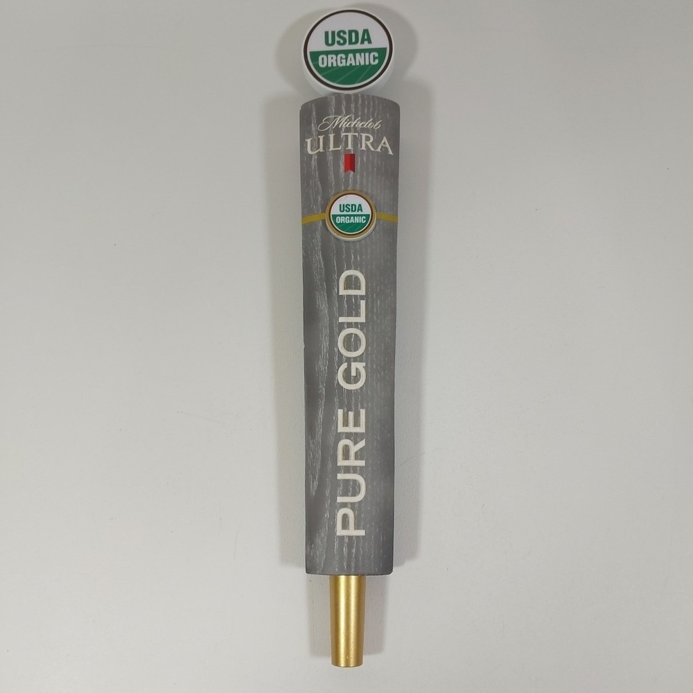 Michelob Ultra Pure Gold USDA Organic 15" Beer Tap‎ Handle